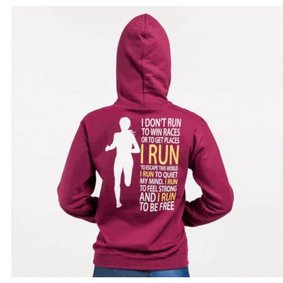 Outrun the Dark top burgundy 
Size: large Women Tops Sweatshirts & Hoodies - Picture 9 of 12